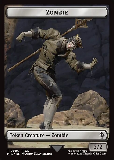 Zombie Moogle 0006 0011 Double Sided Token Final Fantasy MTG NM