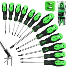 Magnetic Torx Screwdriver Set - 13 Pieces - T5 to T40 Star Screwdrivers