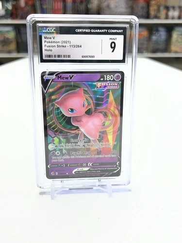 MEW V POKEMON 2021 FUSION STRIKE HOLO CGC 9