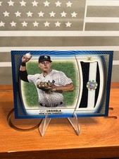 2021 Topps Definitive Collection Gio Urshela Jumbo Relic Blue /30