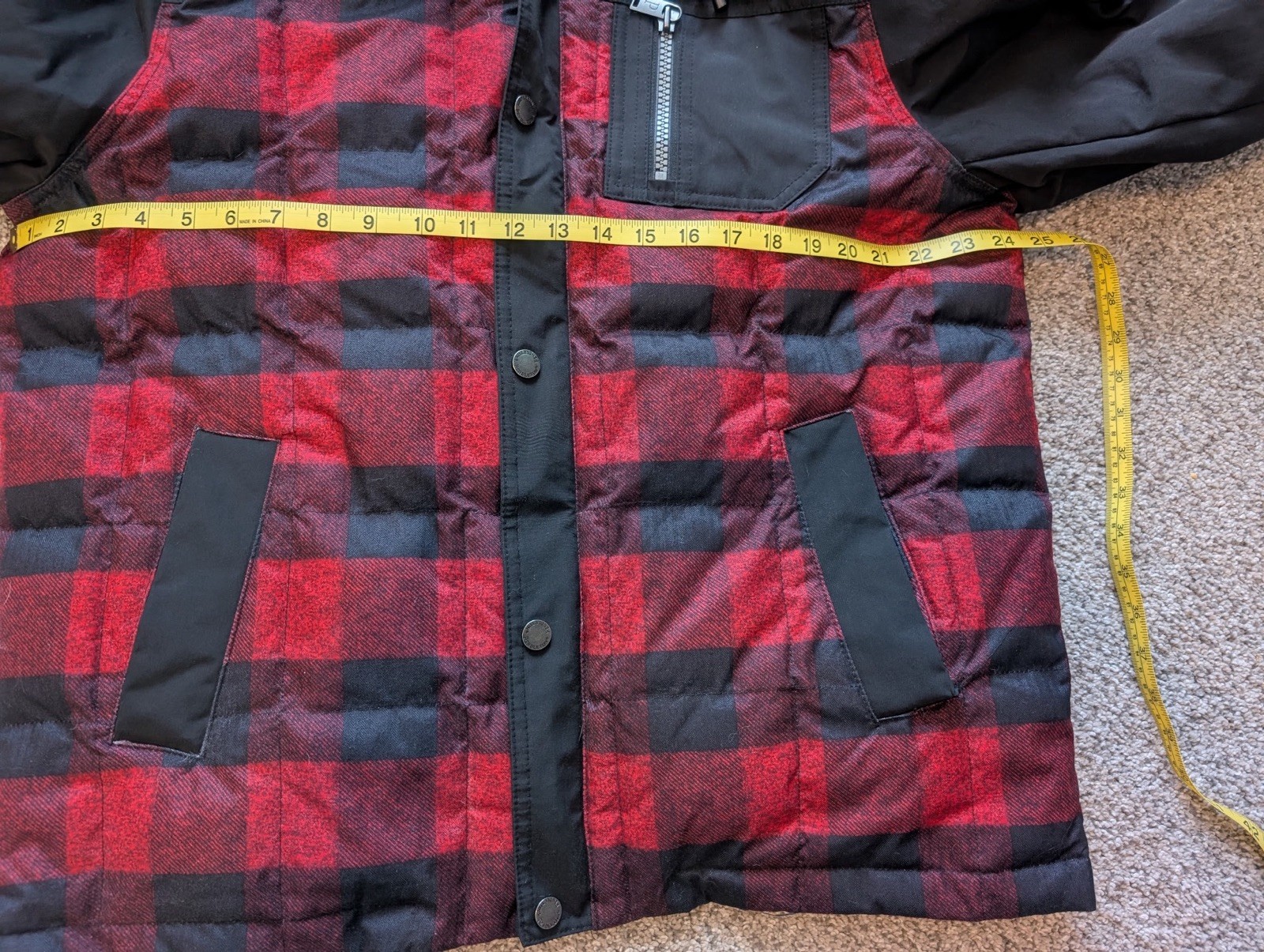 Pendleton Mens Jacket Large Red Black Buffalo Pla… - image 3
