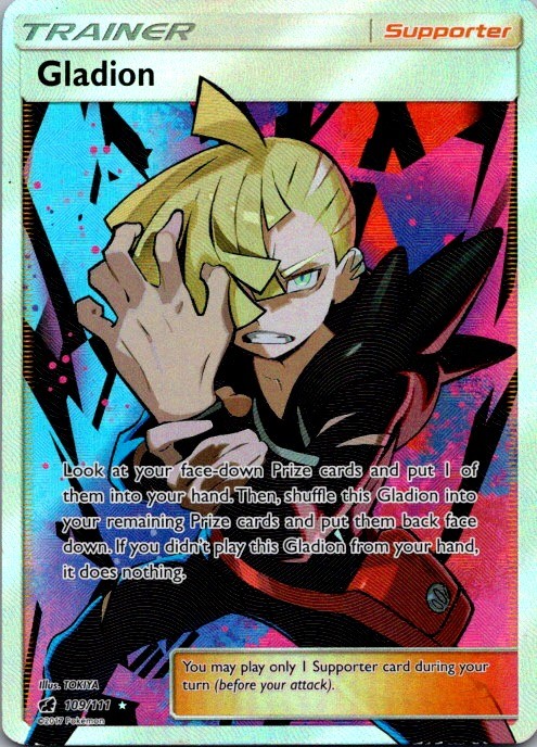 Gladion (Full Art) Ultra Rare SM - Crimson Invasion 109/111 NM