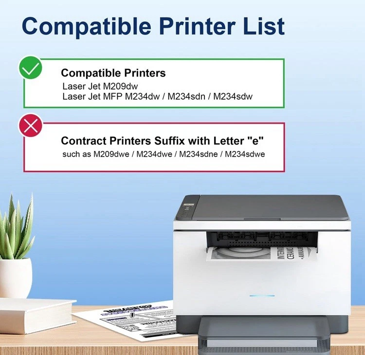 1 CON CHIP NUEVO W1340A Cartucho de tóner para HP 134A LaserJet M209 M209dw M234sdw Foto 3 de 3