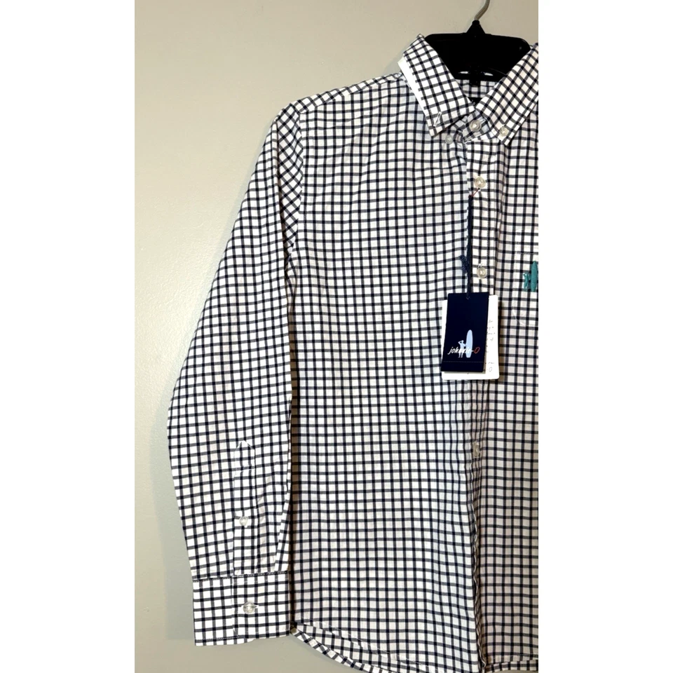 New with Tags Johnnie-O Twilight Long Sleeve Button Up Shirt Boys Size 12 - Image 4 of 4