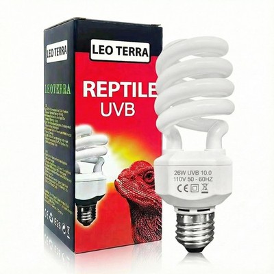 Leoterra UVB Light for Bearded Dragon 26w 10.0 UVA UVB Reptile Light Bulb Des