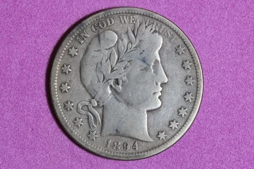 Estate Find 1894 S Barber Half Dollar #K59727