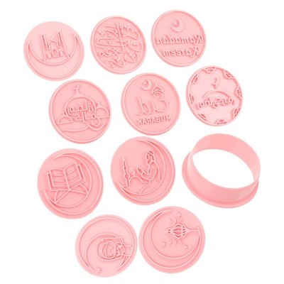  10 Stcs Eid Mubarak Cookie Cutters Ramadan Silikon Backformen Mubarak Biscuit