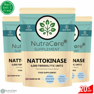 NATTOKINASE 6000FUs Kapseln unterstützen BLUT Gesundheit & KREISLAUF, BLUTDRUCK