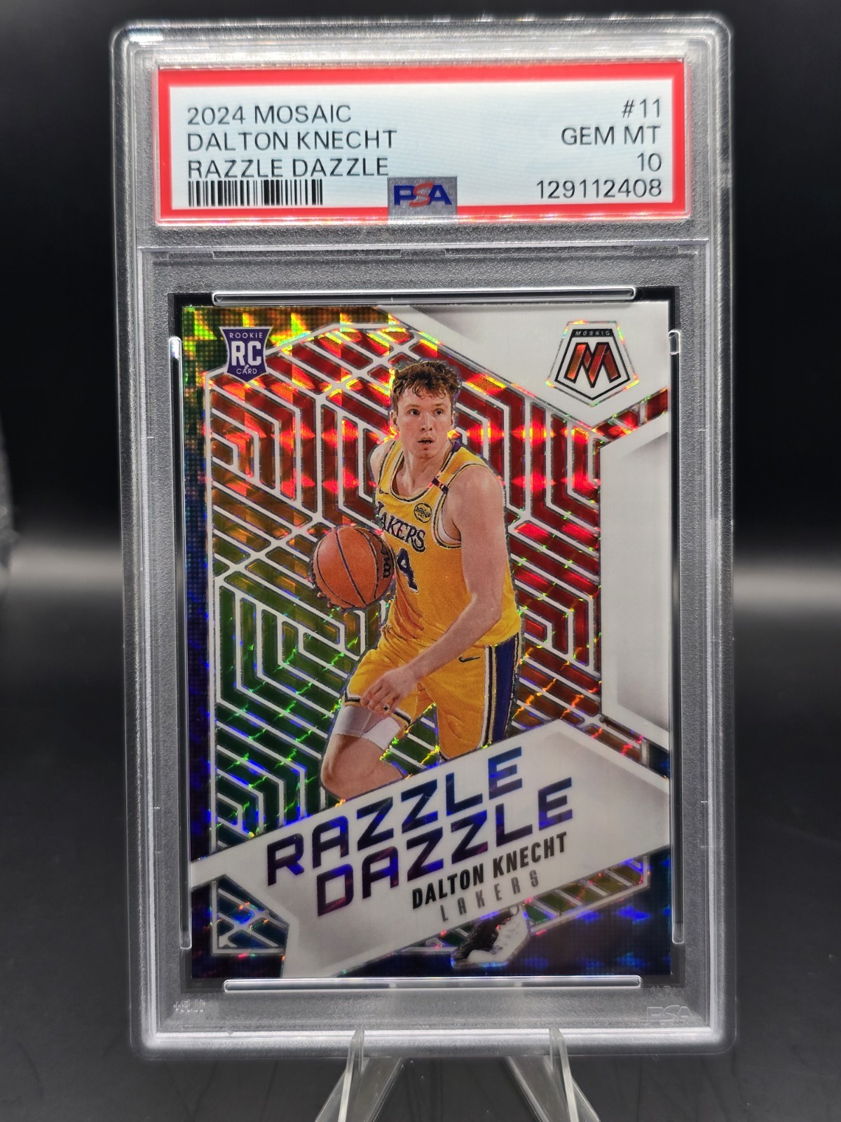 🔥🔥Dalton Knecht Razzle Dazzle SP 2024 Mosaic PSA GEM MT 10🔥🔥