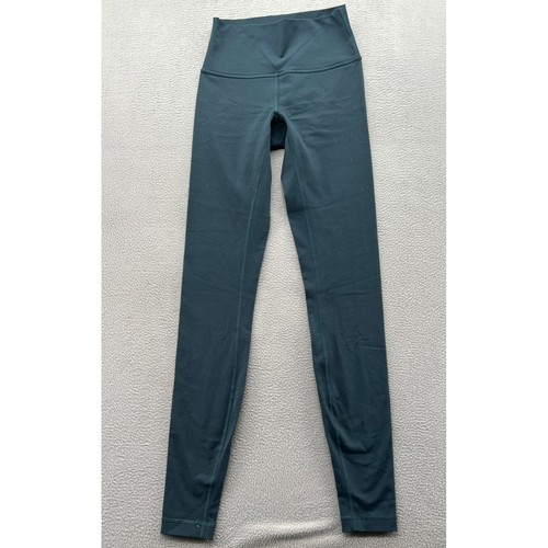 Lululemon Align High-Rise Pant Dark Teal Green Leggings Size 6 LW5BSTR