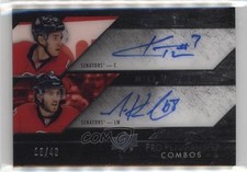 2015-16 UD Black Pro Penmanship Combos 13/49 Kyle Turris Mike Hoffman Auto 0r6j