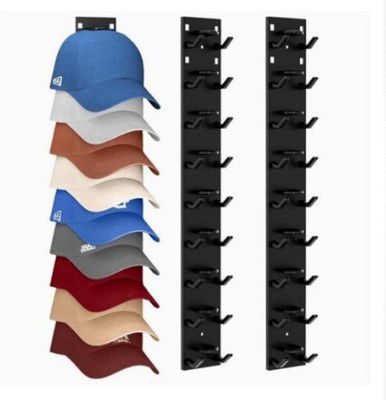 1/2-piece Baseball Cap Storage Rack, Adhesive Wall Hanging Hat Rack,Portable New