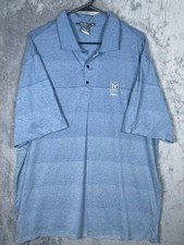 Nike Tiger Woods Platinum TPC Sawgrass Florida Men's Polo Shirt Blue Size XL