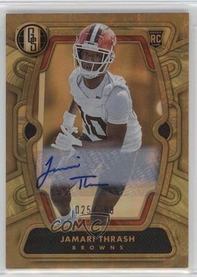 2024 Panini Gold Standard Rookies 25/299 Jamari Thrash #173 Rookie Auto RC 4f5
