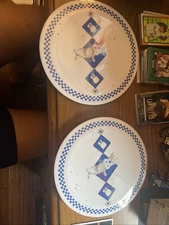 Pillsbury Doughboy Ceramic Plates Set of 2