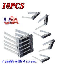 10PCS 2.5" SATA SAS HDD Tray Caddy for Dell R640 R740XD R940 R740 DXD9H GEN14