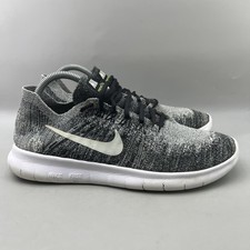 Nike Free RN Flyknit 2017 Zapatos para Correr Mujeres Talla 11 Gris Cómodos Tenis Bajos