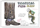 #3319 AQUARIUM FISH RED FISH BLUE NAKANO PERFINS "TROPICAL FISH MAN" FDC ** #1 !