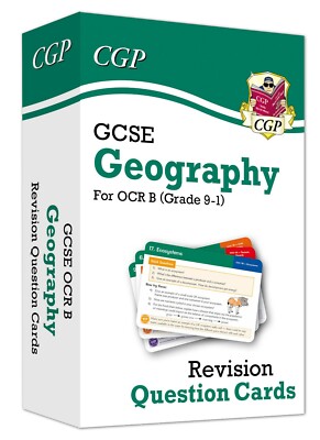 GCSE Geography OCR B Revision Question Cards Years 10-11 Key Stage 4 Cgp