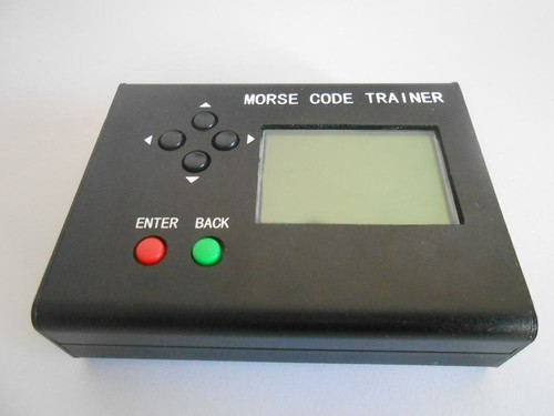Morse Code Trainer Shortwave Radio Telegraph CW Key Learning Radio with Power - Photo 7/7