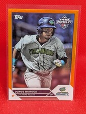 2023 Topps Pro Debut Jorge Burgos #PD-61 ORANGE FOIL ***13/25***