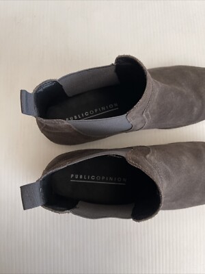 PUBLIC OPINION Gray Suede Chelsea Boot - Size 10.5 PUBLIC OPINION Gray Suede Chelsea Boot - Size 10.5 main image 2