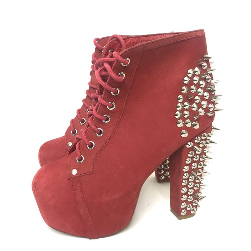Jeffrey Campbell Havana Last Spiked Heels Size 7M Handmade Suede - Picture 6 of 10