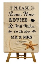 Beach Sand Guest Book Wish Tree Personalised Wedding Sign / Poster