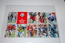 1993 PRO SET POWER NATIONAL SPORTS CONVENTION UNCUT SHEET – SMITH, SANDERS, RICE