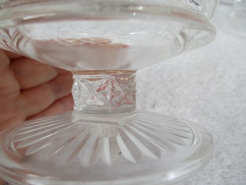 Hazel Atlas Sherbet Glasses Big Top Peanut Butter Etched Clear Glass 4 pcs - Picture 8 of 12