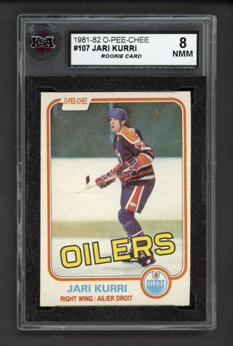 1981-82 OPC #107 JARI KURRI ROOKIE CARD KSA 8 NEAR MINT-MINT