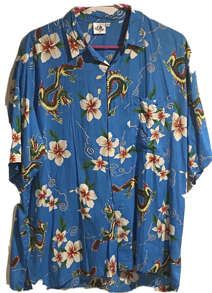 激レア Butcherproducts 1st Hawaiian shirt M Billy Butcher Tropical Hibiscus Island Hawaiian Shirt