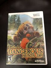 CABELA'S DANGEROUS HUNTS 2009 WII NINTENDO WII GAME COMPLETE DISC MANUAL CASE