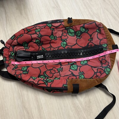 Hello Kitty X Ecomo‎ Red Apple Large Zipper Backpack RARE Hello Kitty X Ecomo Red Apple Large Zipper Backpack RARE | eBay main image 4