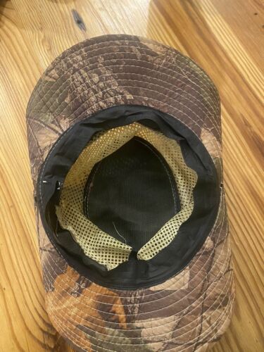 Camouflage Mesh Hat W/ Side Snaps Great For Fishing Hunting Boating Lightweight - Picture 3 of 7