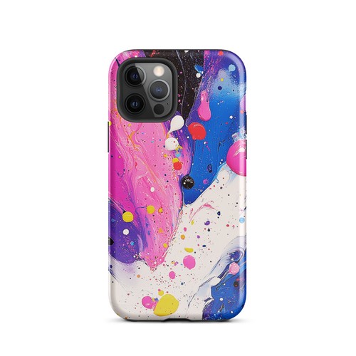 Glossy Paint Splatter Durable Dual Layer Tough Case for iPhone® - Picture 7 of 24