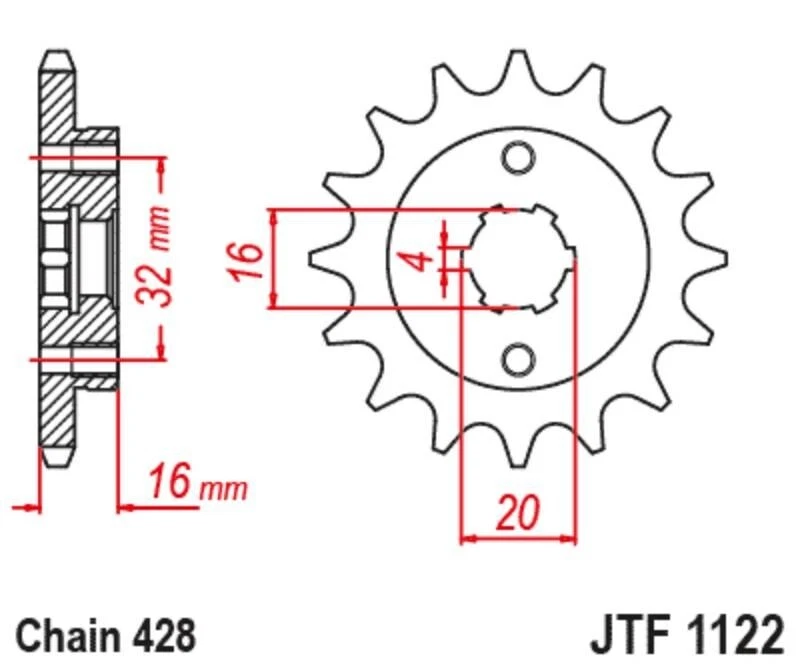 DID Gold Chain & Sprocket Kit For Betamotor / BETA 125 RR LC 4T Enduro 2021-2023 - Image 4 of 4