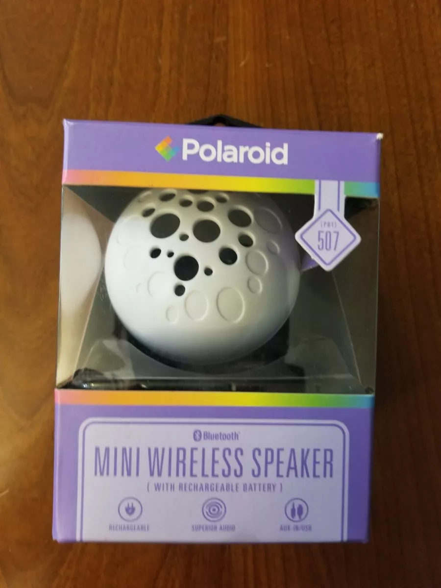 New Polaroid Bluetooth Mini Wireless Speaker with Rechargeable Battery PBT 507