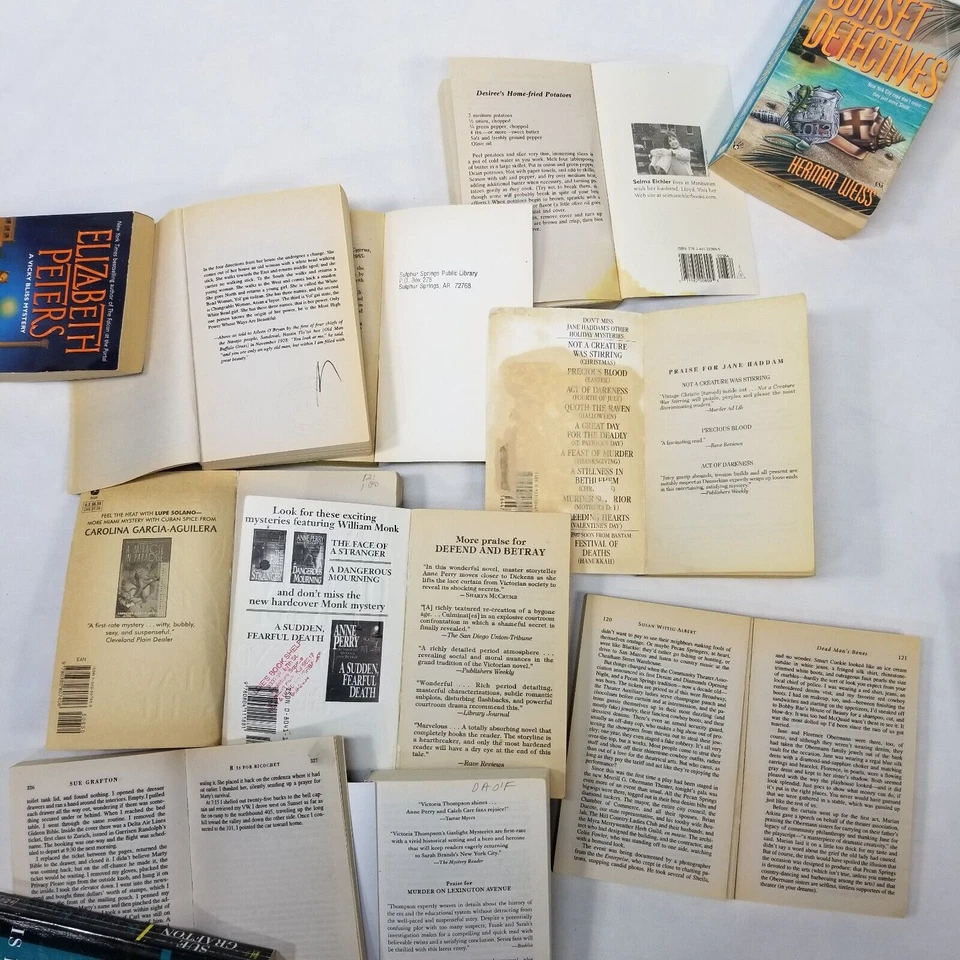 Комплект из 20 уютных таинственных книг в мягкой обложке Cozies Mysteries криминальные романы - Изображение 3 из 4