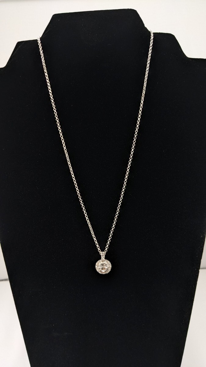 ネックレス・ペンダント STONEHENgE silver pearl cubic necklace Sterling Silver Cubic Zirconia Stones & Pearl Necklace | eBay