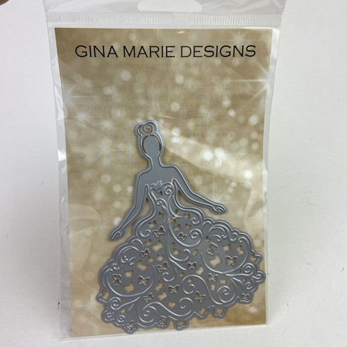 Lot 13 Gina Marie Designs Dies Flowers Lady Dress Butterfly Sea Shell Dress Bird - Picture 10 of 14