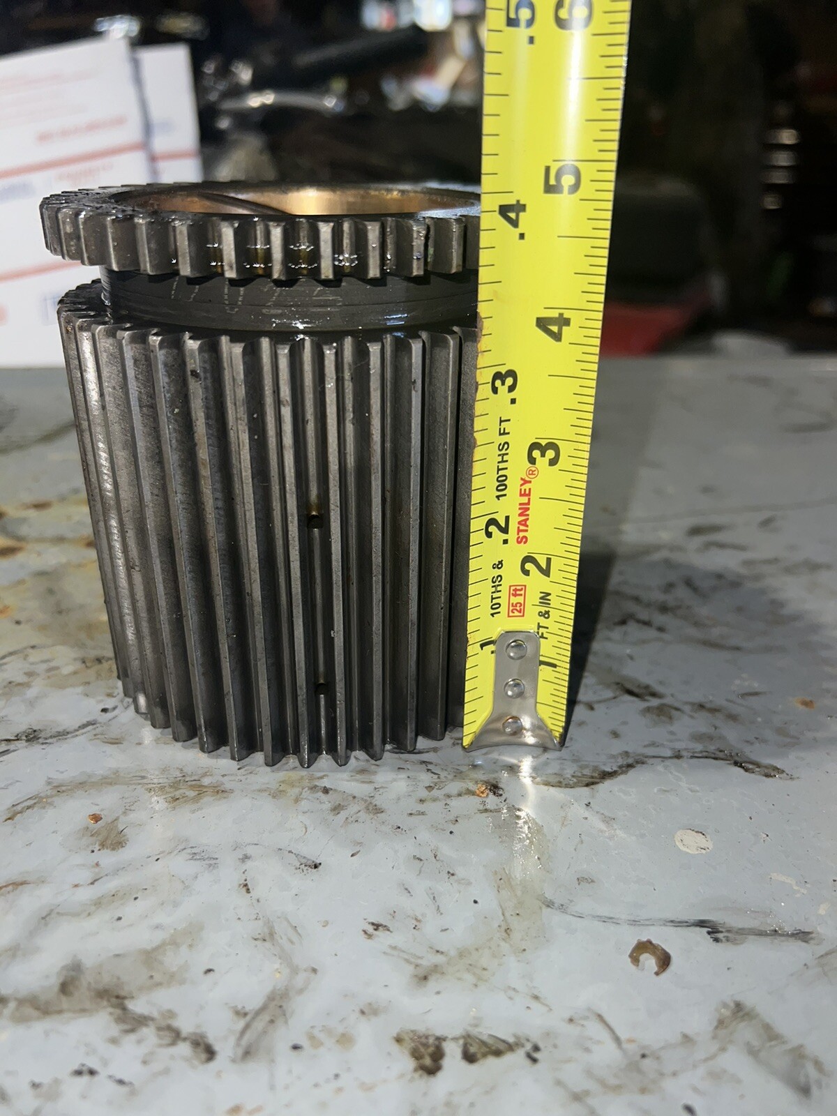 Steam Punk Lamp Base 4’x4’ Gear With Brass Interior-image