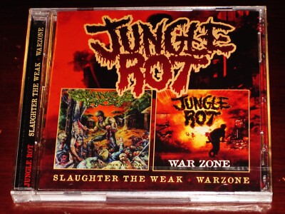 Jungle Rot: Slaughter The Weak / Warzone 2 CD Set 2021 Back On Black BOB UK NEW