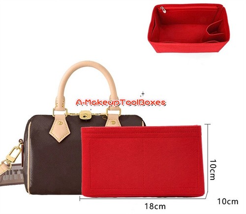 Felt Zipper Organizer Insert Liner Shaper Inner Bag For LV Speedy 25 S115 - Picture 6 of 6