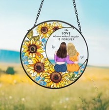 Personalized Mom Suncatcher Gift from Daughter, Mother's Day Window Decor