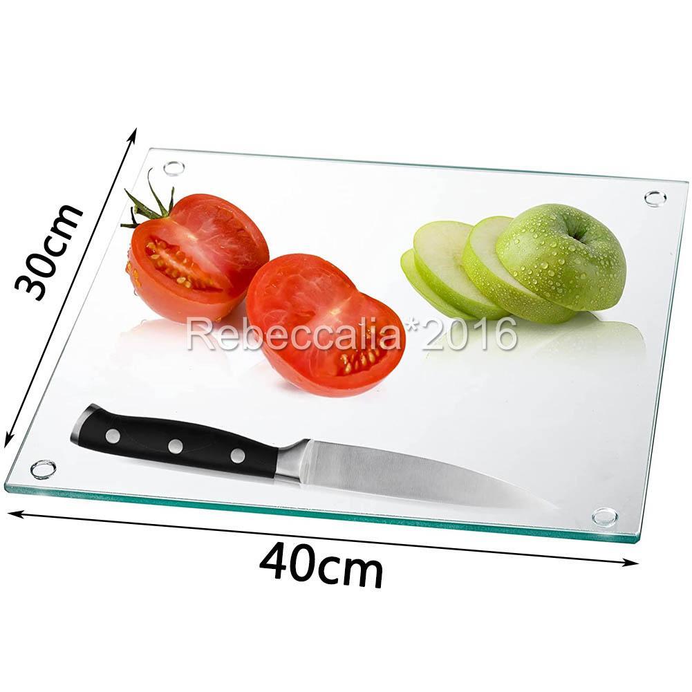 AU 30*40CM Chopping Board Cutting Board Tempered Glass Cut Bench