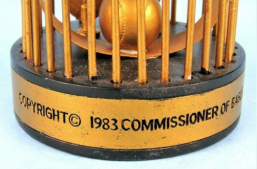FLORIDA MARLINS WORLD SERIES TROPHY 1997 MINIATURE REPLICA BASEBALL MEMORABILIA - Bild 6 von 9