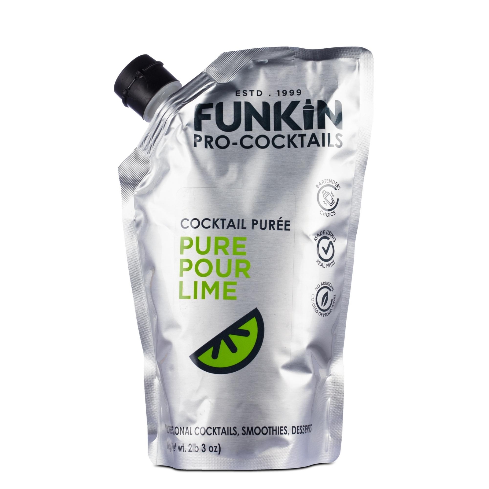 Funkin Pure Pour Lime Puree 1kg - Fruit Citrus Puree For Cocktails