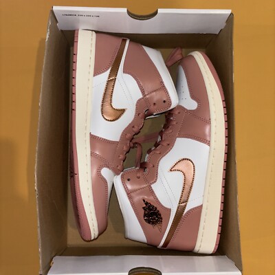 Nike Air Jordan 1 Mid SE Metallic FB9892-670 Men's Size 10.5