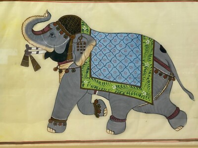 Grande Tapisserie Murale Ethnique éléphant Motif Patchwork Franges Bohème 130x188 Cm